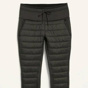 Old Navy High-Waisted UltraCoze Quilted Hybrid Jogger Leggings for Women